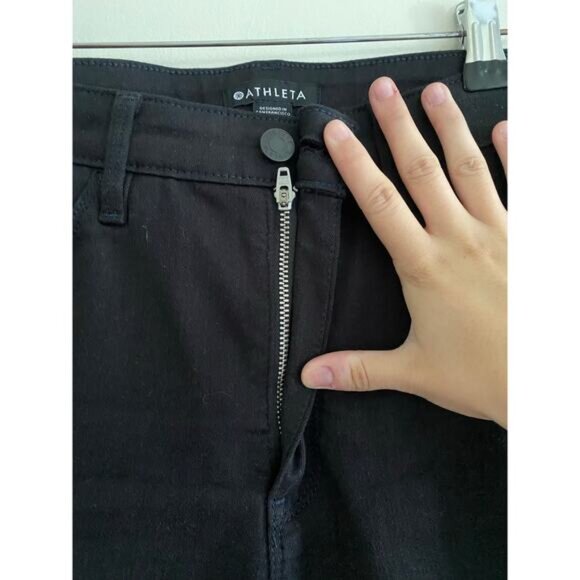 ATHLETA Black Flex Kick Flare Jeans Size 10 - Picture 8 of 12